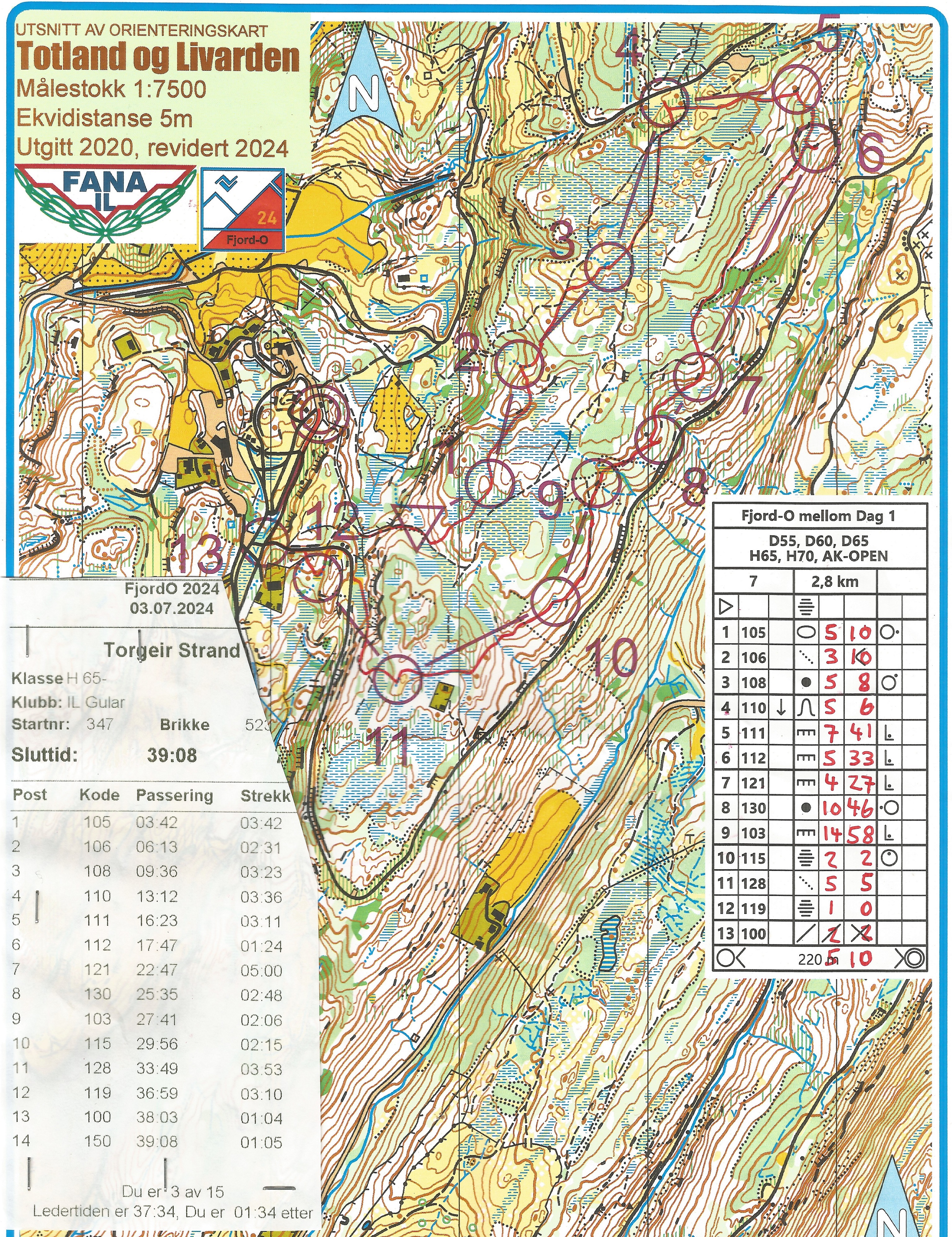 Fjord-O løp 1/4 (2024-07-03)