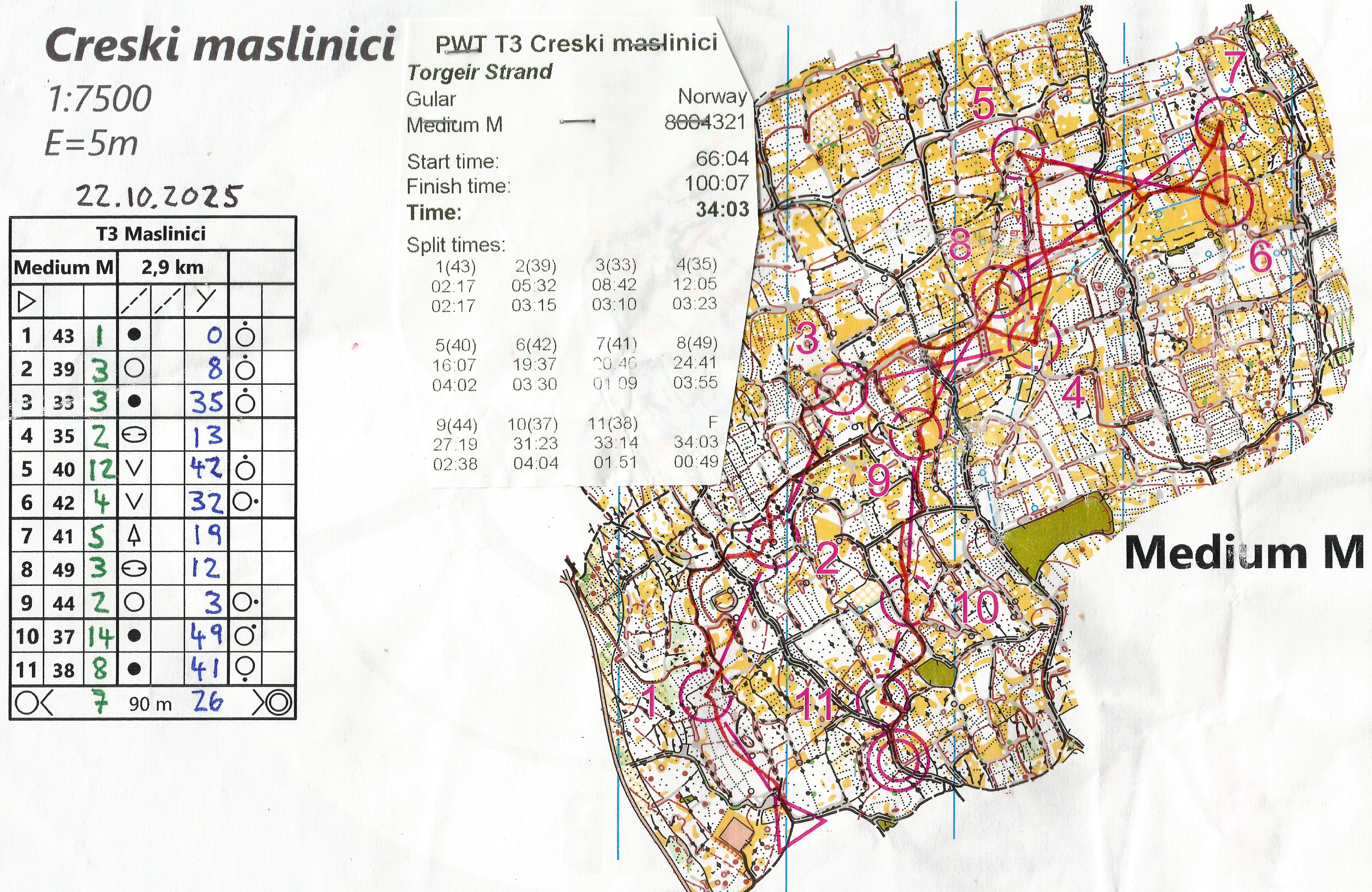 treningsløp PWT (22.10.2025)