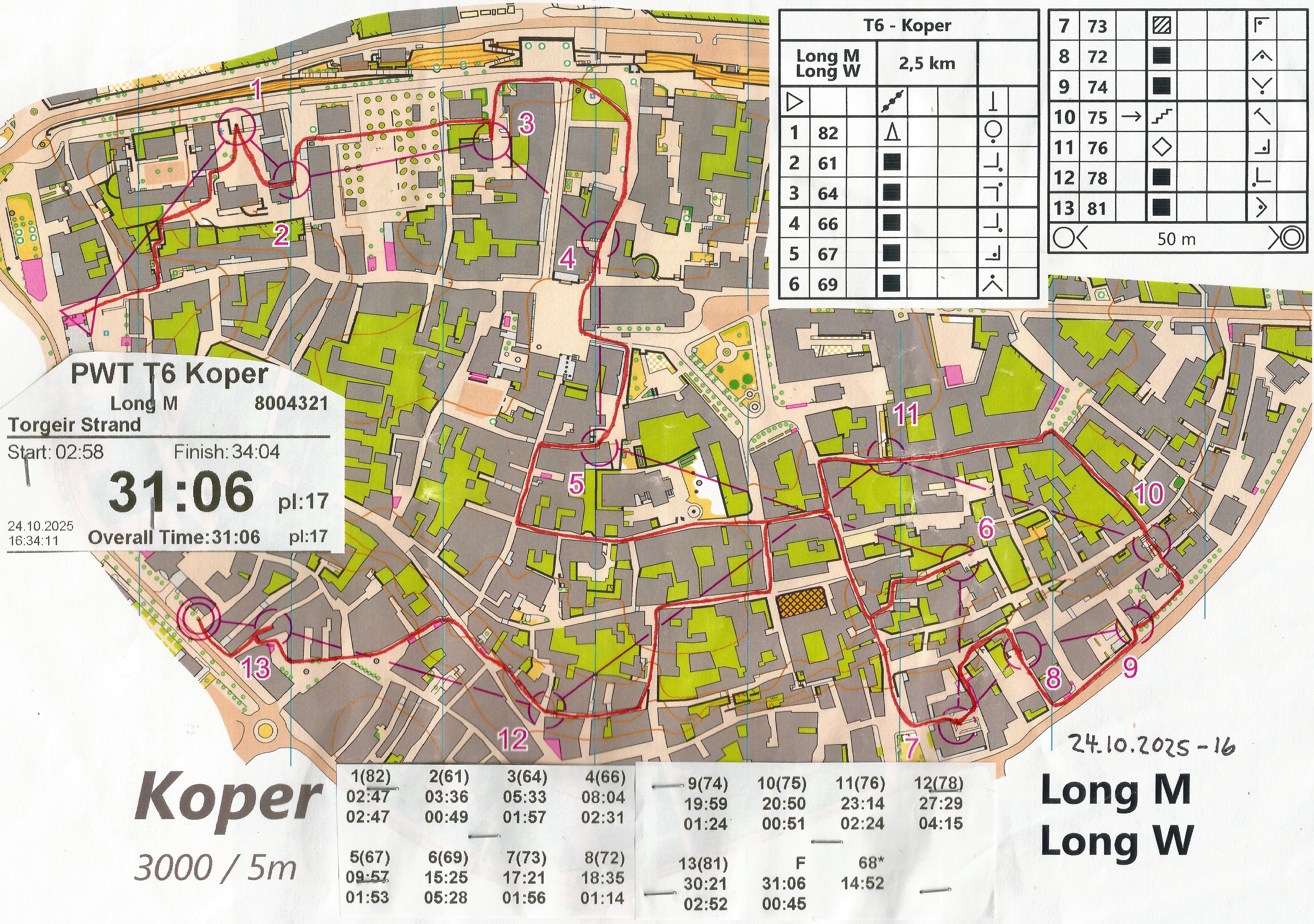 treningsløp PWT (24.10.2025)