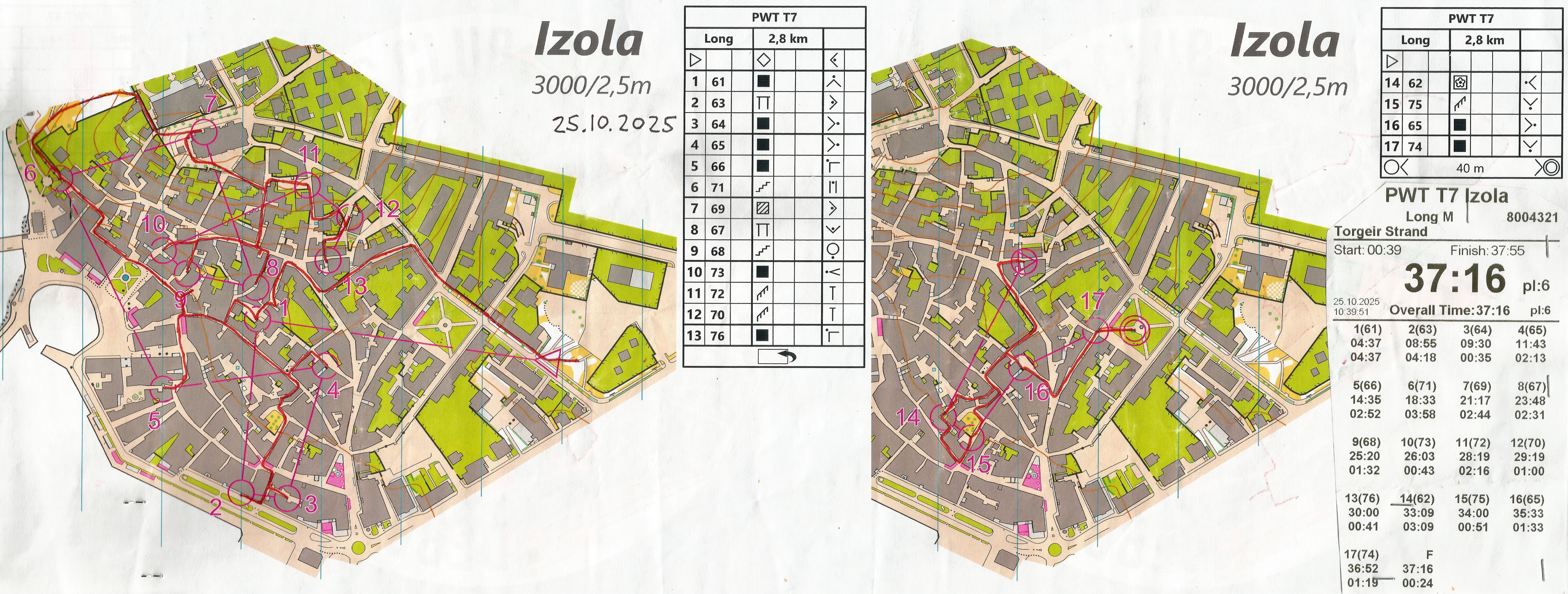 treningsløp PWT (25.10.2025)